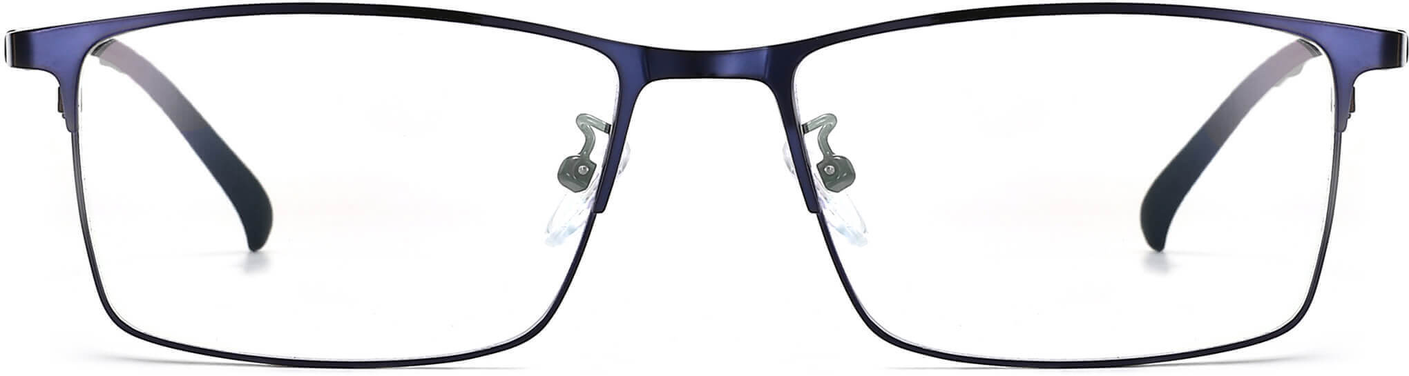 Futura rectangle blue metal frame Eyeglasses from ANRRI