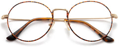 Tayte Tortoise Metal Eyeglasses from ANRRI, Closed View