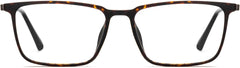 Squire Tortoise Metal Eyeglasses from ANRRI, Front View