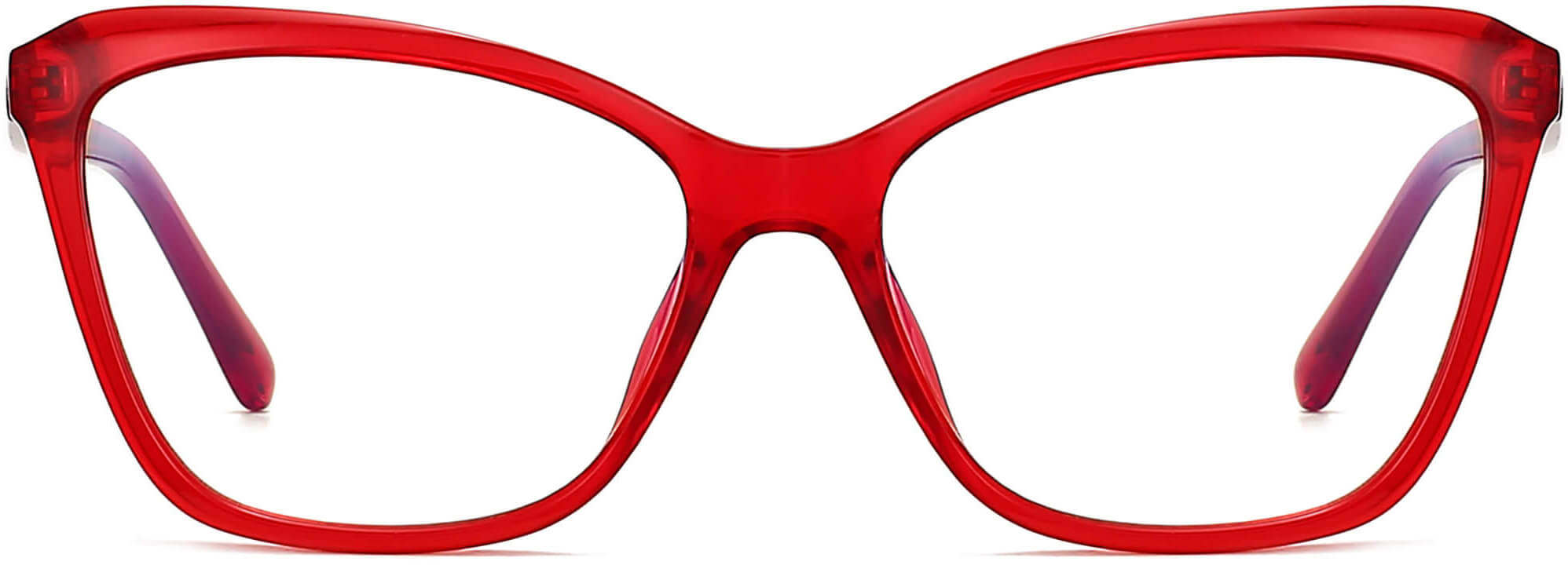 Cherry Cateye Red Eyeglasses from ANRRI, front view