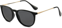 Creo Black Gold Plastic Sunglasses from ANRRI