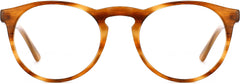 Dudley round tortoise Eyeglasses from ANRRI, front view