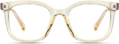 Isabella Square Clear Eyeglasses from ANRRI, front view