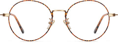 Tayte Tortoise Metal  Eyeglasses from ANRRI, Front View
