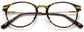 Gotzon Tortoise Metal Eyeglasses from ANRRI, Closed View