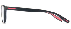 Adley rectangle red TR90 frame Eyeglasses from ANRRI