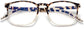 Lennon Leopard TR90 Eyeglasses from ANRRI, Closed View