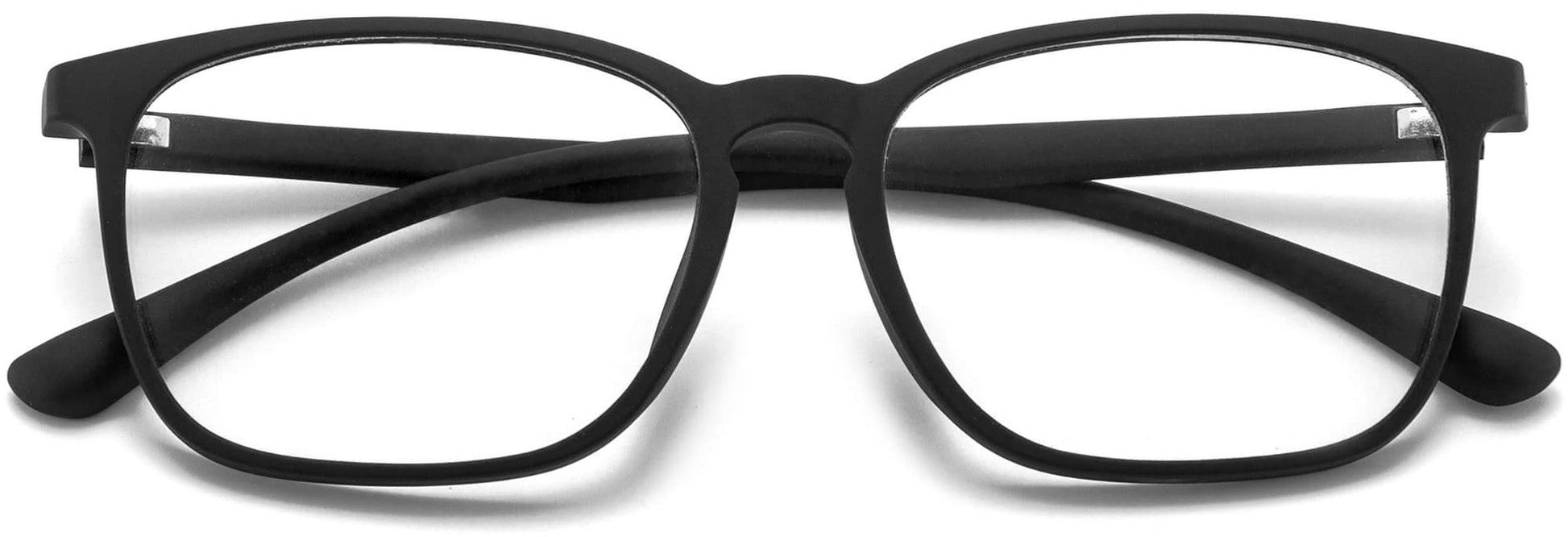Adria Black TR90 Eyeglasses from ANRRI, Closed View