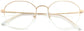Adley Geometric Gold Eyeglasses from ANRRI, closed view