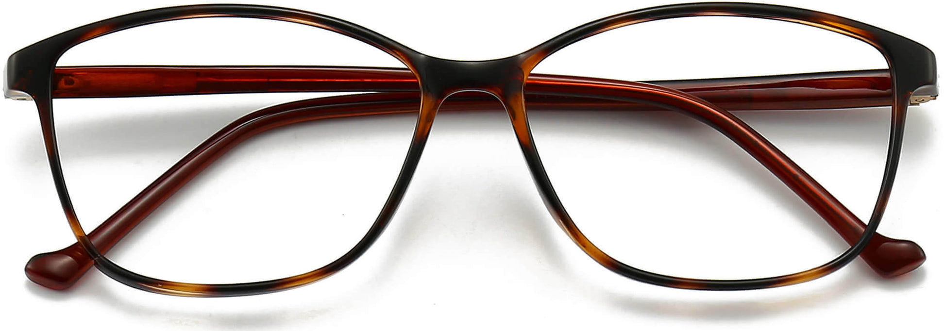 Aniyah Cateye Tortoise Eyeglasses from ANRRI, closed view