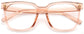 April Square Pink Eyeglasses from ANRRI, closed view