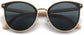 Arianna White Plastic Sunglasses from ANRRI, closed view