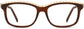 Aubrie Cateye Brown Eyeglasses from ANRRI, front view