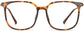 Azalea Square Tortoise Eyeglasses from ANRRI, front view