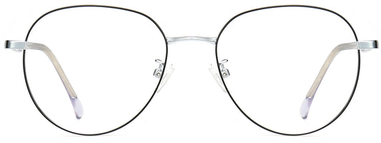 Beige Clear Metal Eyeglasses from ANRRI