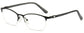Belen Round Black Eyeglasses from ANRRI, angle view