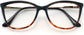 Brinley Cateye Black Tortoise Eyeglasses from ANRRI, closed view