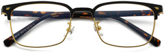 Carter Browline Tortoise Eyeglasses from ANRRI, closed view