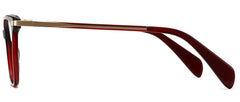 Cervine Red Mixed Eyeglasses from ANRRI,Side View