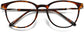 Clementine Round Tortoise Eyeglasses from ANRRI, closed view