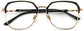 Conor Browline Black Eyeglasses from ANRRI, closed view