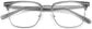 Dalton Browline Gray Eyeglasses from ANRRI, closed view
