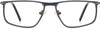 Darren Rectangle Blue Eyeglasses from ANRRI, front view