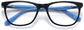Dave Round Black Eyeglasses from ANRRI, closed view