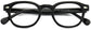 Everly Round Black Eyeglasses from ANRRI, closed view