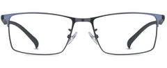 Futura rectangle blue metal frame Eyeglasses from ANRRI