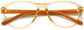 Gloria Aviator Brown Eyeglasses from ANRRI, closed view