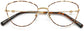 Haley Cateye Tortoise Eyeglasses from ANRRI, closed view