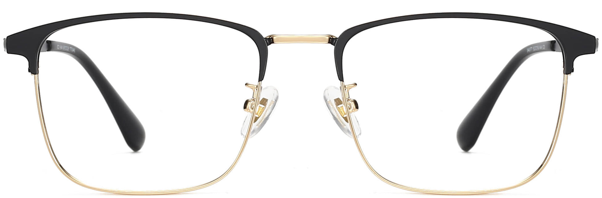 Jimmy Browline Black Eyeglasses from ANRRI, front view