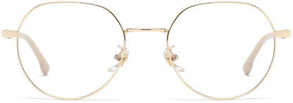Joan Geometric Beige Eyeglasses from ANRRI