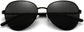 Joel Black Stainless steel Sunglasses from ANRRI, closed view