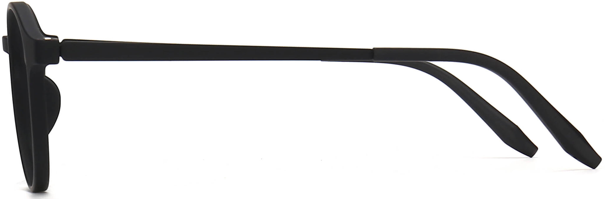 Karsyn Round Black Eyeglasses from ANRRI, side view
