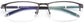 Khalil Rectangle Black Eyeglasses from ANRRI, closed view