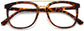 Kimberley Square Tortoise Eyeglasses from ANRRI, closed view