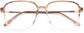 Leilani Geometric Clear Eyeglasses rom ANRRI, closed view