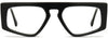 Leilany Geometric Black Eyeglasses from ANRRI, front view