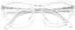 Liliana Cateye Clear Eyeglasses from ANRRI, closed view