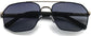 Luis Silver Stainless steel Sunglasses from ANRRI, closed view