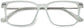 Lyuba Rectangle White Eyeglasses from ANRRI, closed view