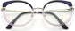 Malia Cateye Purple Eyeglasses from ANRRI, closed view
