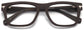 Mathew Square Gray Eyeglasses from ANRRI, closed view