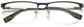 Mylo Square Blue Eyeglasses from ANRRI, closed view