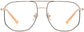 Nasisi Square Black Eyeglasses from ANRRI, front view