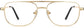 Nelson Square Gold Eyeglasses from ANRRI front view