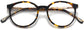 Oaklee Round Tortoise Eyeglasses from ANRRI, closed view