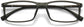 Otis Rectangle Gray Eyeglasses from ANRRI, closed view